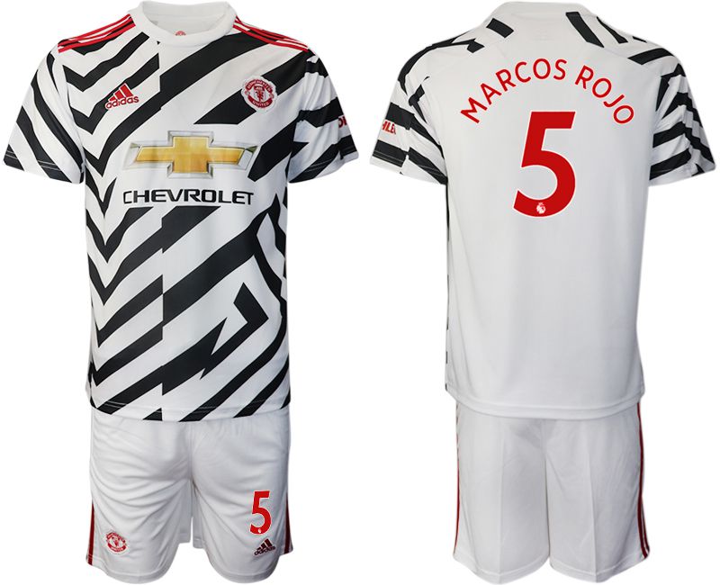Men 2020-2021 club Manchester united away #5 white Soccer Jerseys->manchester united jersey->Soccer Club Jersey
